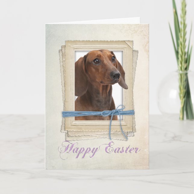Dachshund Easter Card (Front)