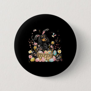 Dachshund Easter Dachshund Easter Egg 6 Cm Round Badge