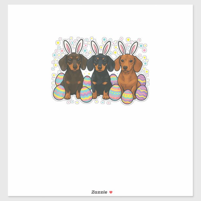 Dachshund Easter T-Shirt (Sheet)