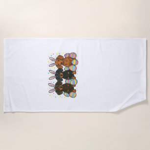 Dachshund Easter T-Shirt Beach Towel