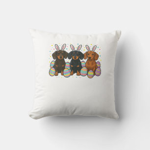 Dachshund Easter T-Shirt Cushion