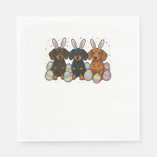 Dachshund Easter T-Shirt Napkin