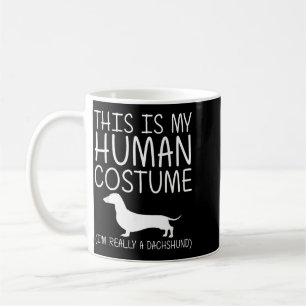 Dachshund Easy Halloween Human Costume Sausage Dog Coffee Mug