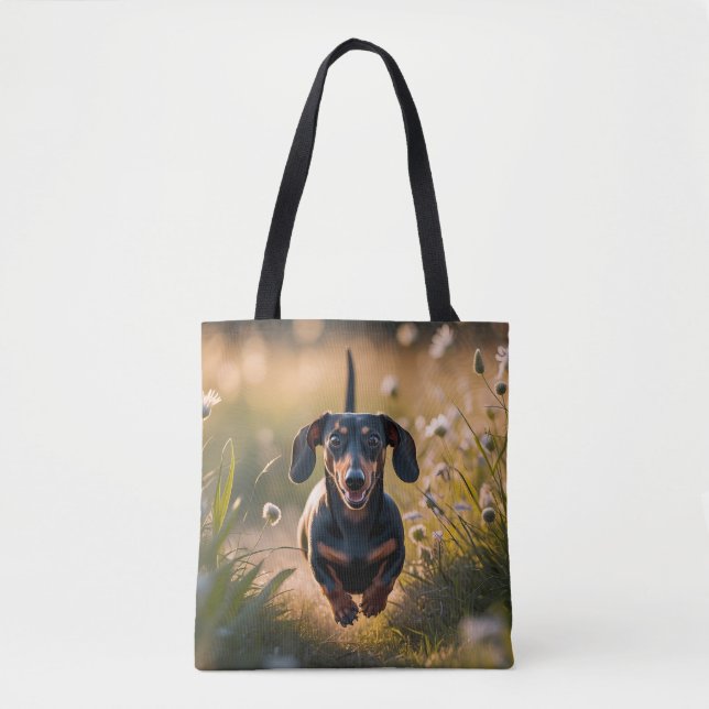Dachshund Elegant Tote Bag (Front)