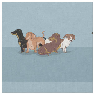 dachshund fabric