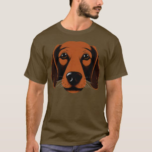 Dachshund Face Cute toon Wiener Dog Puppy Lover T-Shirt