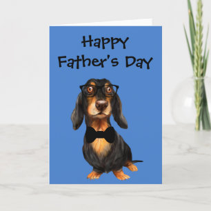 Dachshund Father's Day Card