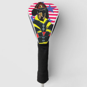 DACHSHUND FIREMEN GOLF HEAD COVER