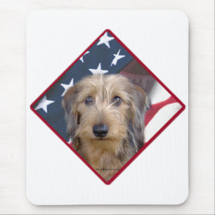 Dachshund Flag 2 Mouse Mat