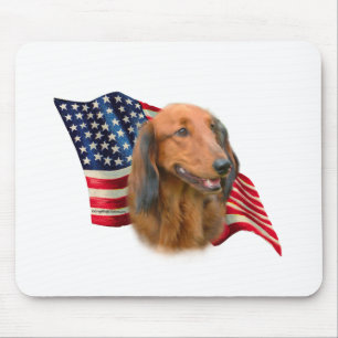 Dachshund Flag Mouse Mat