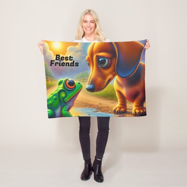 DACHSHUND  FLEECE BLANKET (In Situ)