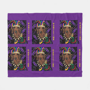 Dachshund fleece blanket