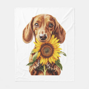 Dachshund Fleece Blanket