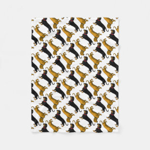 dachshund fleece blanket