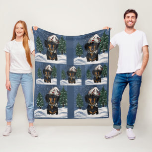 Dachshund   fleece blanket