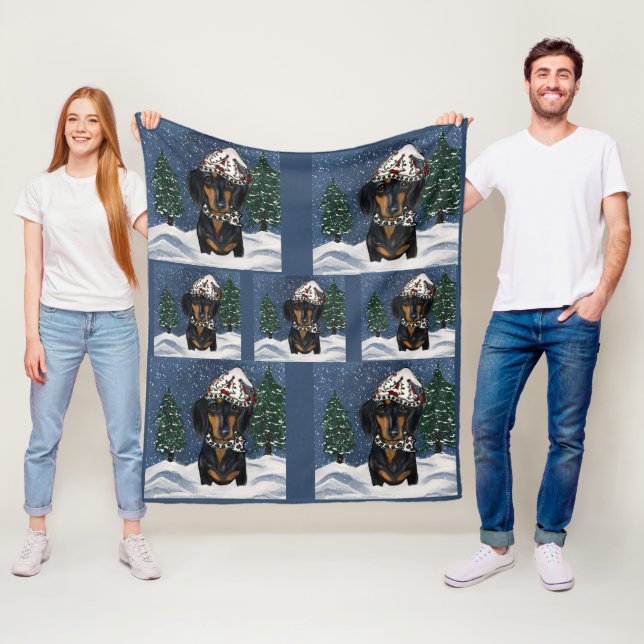 Dachshund   fleece blanket (In Situ)