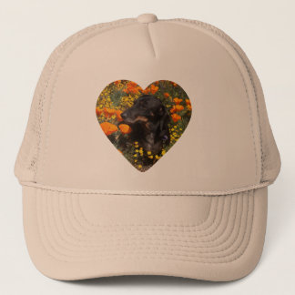 Dachshund Flowers Trucker Hat
