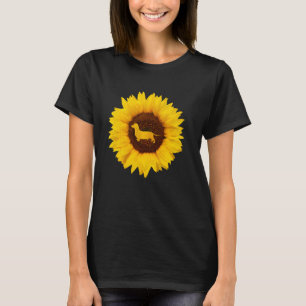 Dachshund For Women Men Sausage Dog Sunflower Lov T-Shirt