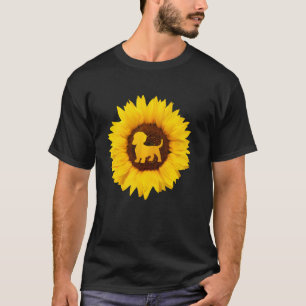 Dachshund For Women Men Sausage Dog Sunflower T-Shirt