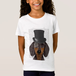 Dachshund, Formal Hound and Hat T-Shirt