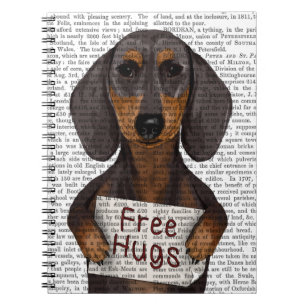 Dachshund Free Hugs Notebook