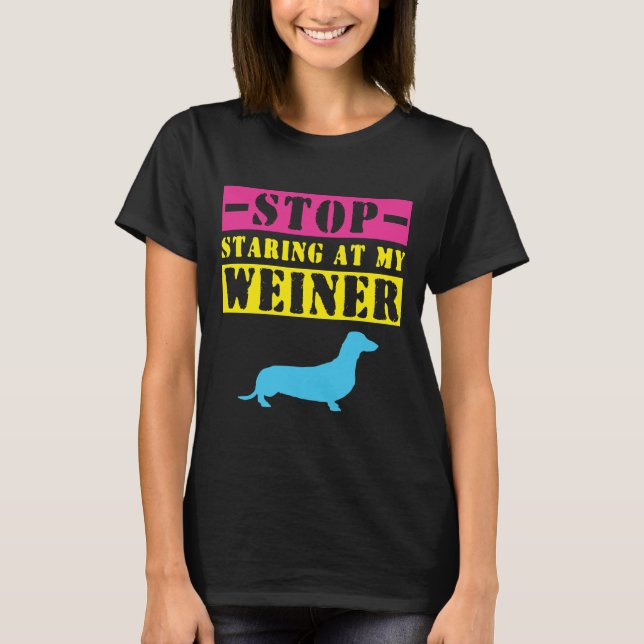 Dachshund Funny Weiner Dog T-Shirt (Front)