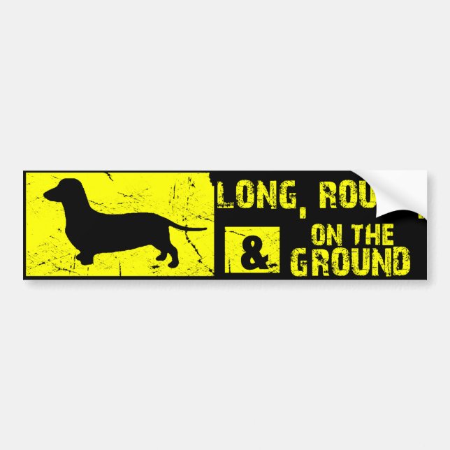 Dachshund Funny Wiener Dog Bumper Sticker - (Front)