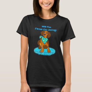 DACHSHUND FUNNY WIENER DOG PET CUTE FLEAS GO AWAY T-Shirt