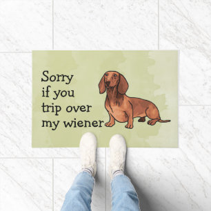 Dachshund Funny Wiener Doormat