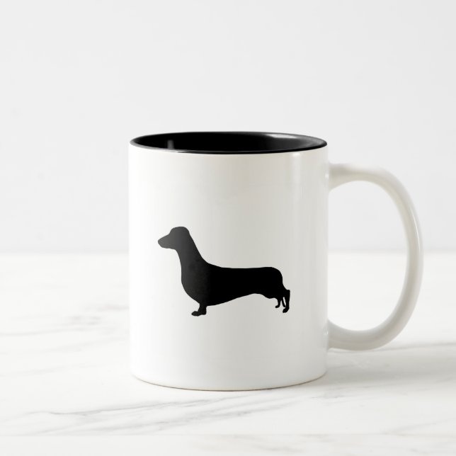 Dachshund Gear Two-Tone Coffee Mug (Right)