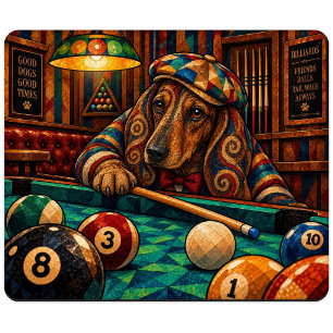 Dachshund, Geometric Mosaic Mouse Mat