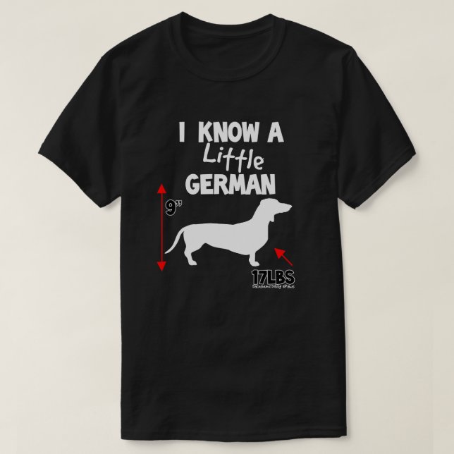 Dachshund German T-shirt (Design Front)