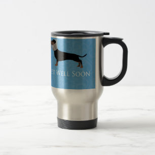 Dachshund Get Well Soon Design Travel Mug