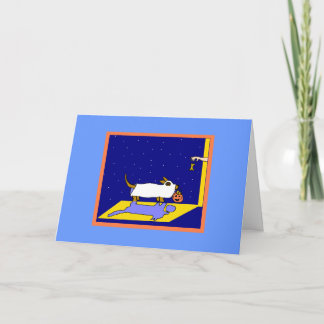 DACHSHUND GHOST CARD