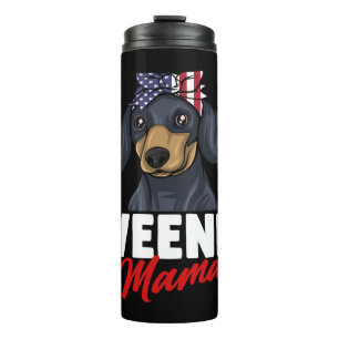Dachshund Gift Dixie Wiener Doxie Dackel Thermal Tumbler