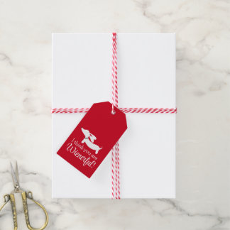 Dachshund Gift Tags | I think you are wienerful
