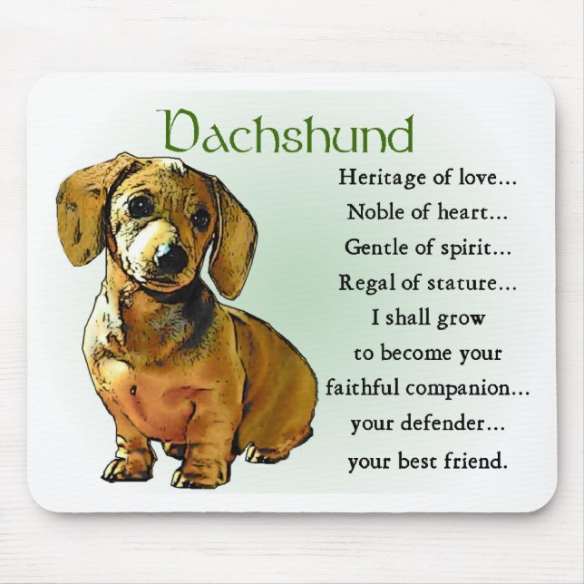 Dachshund Gifts Mouse Mat (Front)