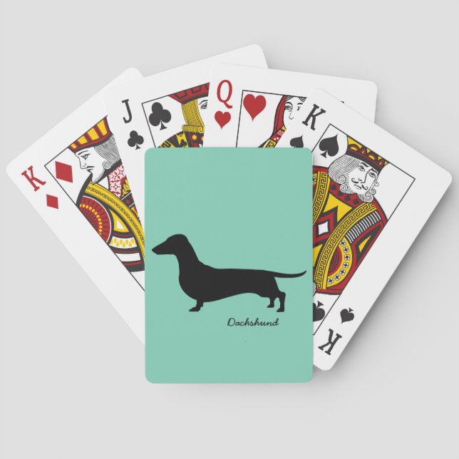 Dachshund Gifts Playing Cards (Back)
