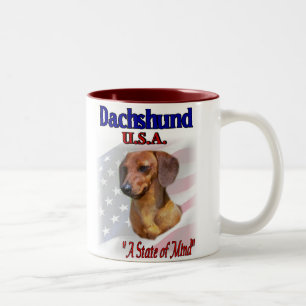 Dachshund Gifts Two-Tone Coffee Mug