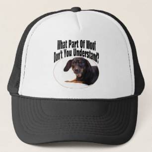 Dachshund Gifts - Woof Trucker Hat