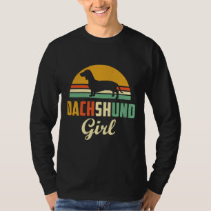 Dachshund Girl Cute Wiener Dog Mum Weiner Sausage T-Shirt
