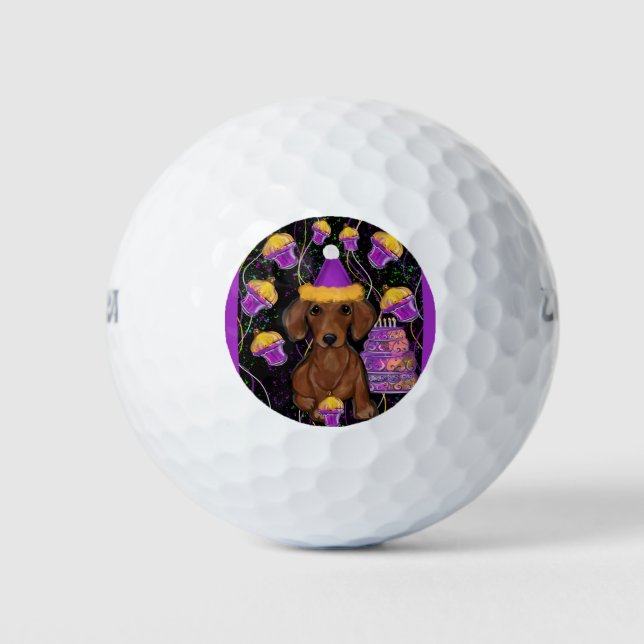 Dachshund              golf balls (Front)
