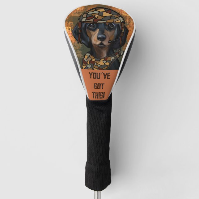 DACHSHUND GOLF HEAD COVER (Front)