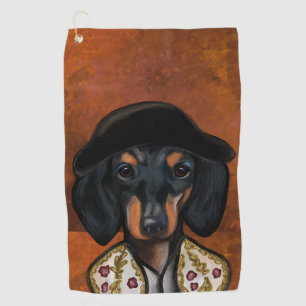 DACHSHUND        GOLF TOWEL
