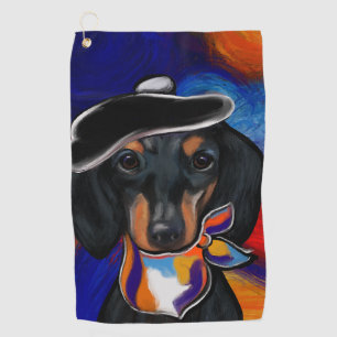 DACHSHUND       GOLF TOWEL