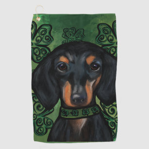 DACHSHUND          GOLF TOWEL