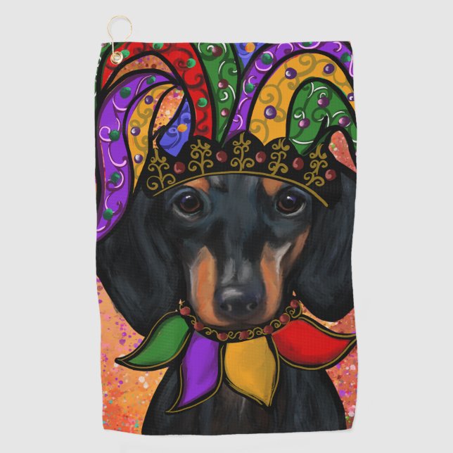 DACHSHUND                 GOLF TOWEL (Front)