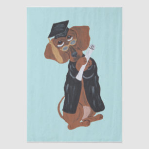 Dachshund Graduate Tissue Paper