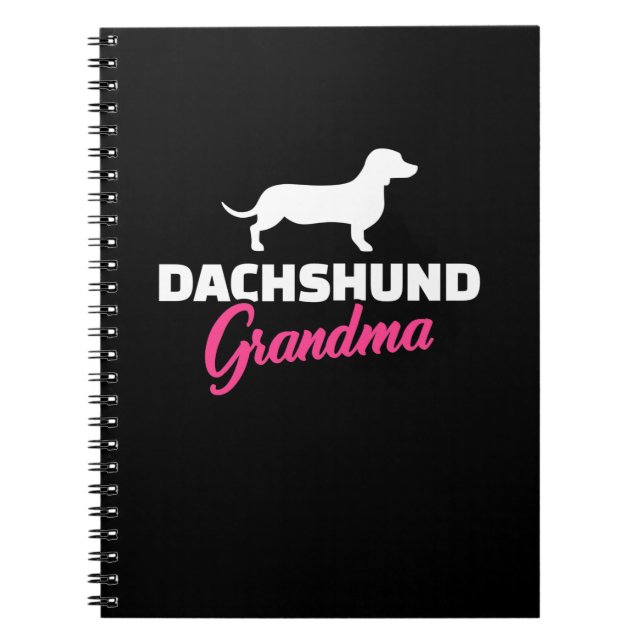 Dachshund Grandma Notebook (Front)