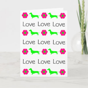 Dachshund Greeting Card Any Occasion